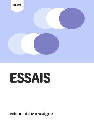 cover image of Essais